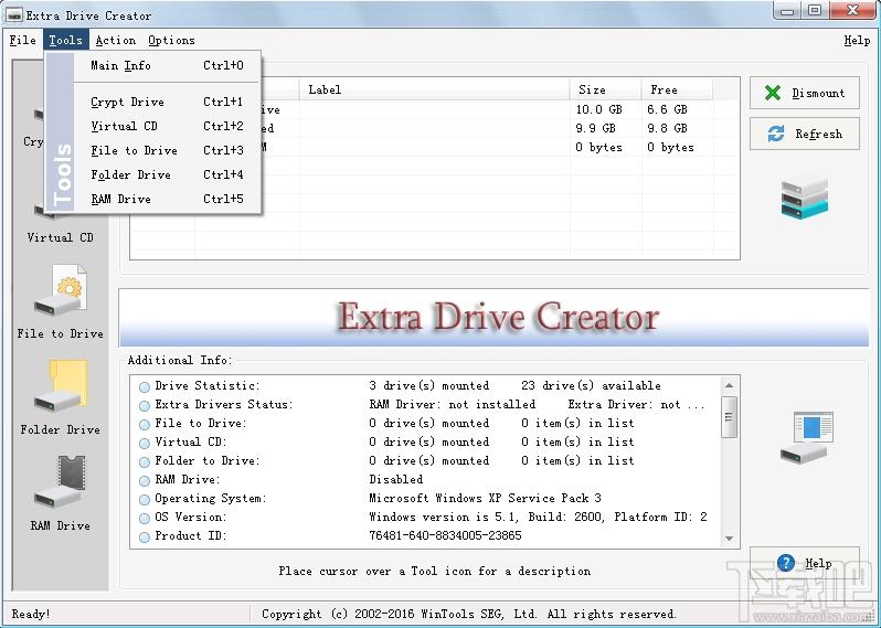 Extra Drive Creator,Extra Drive Creator下载,创建虚拟硬盘